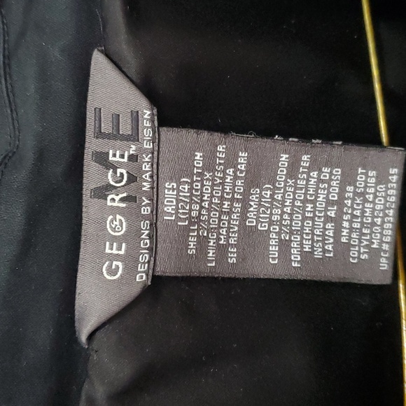 Black Trench coat with Cream Trim - Picture 4 of 5